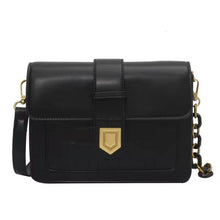 Load image into Gallery viewer, Bolsa com aba pequena em couro, com estampa de pedra, bolsa de ombro crossbody feminina, moda feminina 2022, bolsas de mão e bol