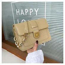 Load image into Gallery viewer, Bolsa com aba pequena em couro, com estampa de pedra, bolsa de ombro crossbody feminina, moda feminina 2022, bolsas de mão e bol