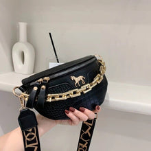 Load image into Gallery viewer, Bolsa de cintura pequena de couro pu, pochete feminina 2021, cinto de viagem