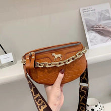 Load image into Gallery viewer, Bolsa de cintura pequena de couro pu, pochete feminina 2021, cinto de viagem