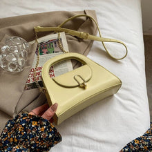Load image into Gallery viewer, Bolsa de mão de luxo com alça curta, em couro pu, cor sólida, para mulheres, shopper de tendências,  bolsa de ombro mensage