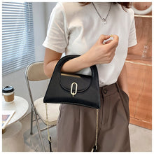 Load image into Gallery viewer, Bolsa de mão de luxo com alça curta, em couro pu, cor sólida, para mulheres, shopper de tendências,  bolsa de ombro mensage