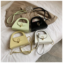 Load image into Gallery viewer, Bolsa de mão de luxo com alça curta, em couro pu, cor sólida, para mulheres, shopper de tendências,  bolsa de ombro mensage