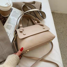 Load image into Gallery viewer, Bolsa de mão feminina com design de couro, bolsa de ombro em couro pu de qualidade, moda feminina, nova,