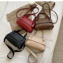 Load image into Gallery viewer, Bolsa de mão feminina com design de couro, bolsa de ombro em couro pu de qualidade, moda feminina, nova,