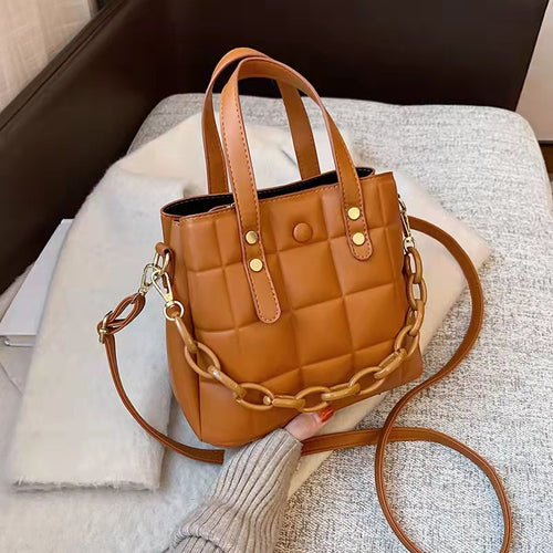 Bolsa de mão feminina quadrada  bolsa de ombro moderna, couro pu de alta qualidade, bolsa carteiro