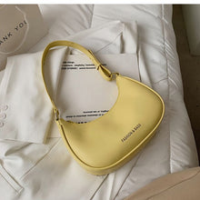 Load image into Gallery viewer, Bolsa de ombro pequena para mulheres, bolsa verde simples de alta qualidade de couro pu, bolsa de mão feminina de marca de luxo,