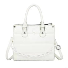 Load image into Gallery viewer, Bolsa quadrada feminina de couro pu de qualidade, xadrez, bolsa de mão, transversal, estilosa, de ombro, carteiro, nova