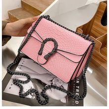Load image into Gallery viewer, Bolso de hombro con cadena para mujer, bandolera de moda para chicas, informal, sencillo, con personalidad, cuadrado pequeño, 20