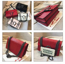 Load image into Gallery viewer, Bolso de hombro con cadena para mujer, bandolera de moda para chicas, informal, sencillo, con personalidad, cuadrado pequeño, 20