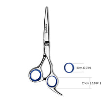 Load image into Gallery viewer, Brainbow 6 inch Cutting Thinning  Styling Tool Hair Scissors Stainless Steel Salon Hairdressing Shears Regular Flat Teeth Blades