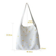 Load image into Gallery viewer, Canvas Shoulder Mini Shopper Bags for Women 2021 Female Girls Purses and Handbag Environmental Reusable Foldable Cute Small Tote