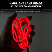 Load image into Gallery viewer, Car Hood Daytime Running Light Strip Waterproof Flexible LED Auto Decorative Atmosphere Lamp Ambient Backlight 12V Universal