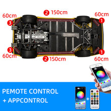 Load image into Gallery viewer, Car Underbody Streamer Ambient Light Strip Backlight Flexible Rgb App Remote LED Decorative Styling Atmosphere Neon Lamp 12v New