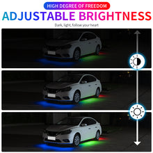 Load image into Gallery viewer, Car Underbody Streamer Ambient Light Strip Backlight Flexible Rgb App Remote LED Decorative Styling Atmosphere Neon Lamp 12v New