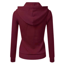 Load image into Gallery viewer, Cardigan Hoodies Slim Hooded Casual Warmer Coat Hoody Splicing Tops Winter Autumn Sweetshirts For Women