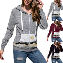 Load image into Gallery viewer, Cardigan Hoodies Slim Hooded Casual Warmer Coat Hoody Splicing Tops Winter Autumn Sweetshirts For Women