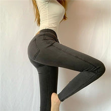 Load image into Gallery viewer, Cargo pants women Y2k 2021 New Women Clothing Skinny Plus Elastic Jeans Woman High Waist Sexy Hip White Pants Fashion Women