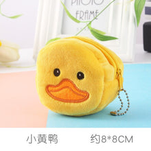 Load image into Gallery viewer, Cartoon Animal Boys Plush Coin Purse Children Zipper Coin Bags Storage Pouch Cute Animals Wallets Women Mini Handbag Kid Gift