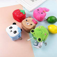 Load image into Gallery viewer, Cartoon Animal Boys Plush Coin Purse Children Zipper Coin Bags Storage Pouch Cute Animals Wallets Women Mini Handbag Kid Gift