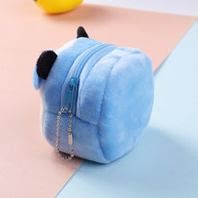 Load image into Gallery viewer, Cartoon Animal Boys Plush Coin Purse Children Zipper Coin Bags Storage Pouch Cute Animals Wallets Women Mini Handbag Kid Gift