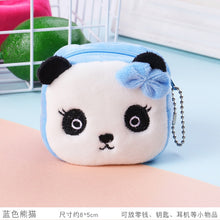 Load image into Gallery viewer, Cartoon Animal Boys Plush Coin Purse Children Zipper Coin Bags Storage Pouch Cute Animals Wallets Women Mini Handbag Kid Gift