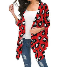 Load image into Gallery viewer, Casual Leopard Print Cardigan Women Tops Spring Autumn Fashion Long Sleeve Shawl Kimono Coat Woman Clothing Blue Blouses