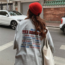 Load image into Gallery viewer, Casual Loose Fashion Basic Letter Printed All Match Oversize College Wind Street Hot Sale Women Female Short Sleeve Top T-shirts