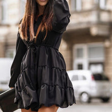 Load image into Gallery viewer, Casual Shirt Dresses Women Spring Summer Sexy Dress Office Dress Buttons Turn-Down Long Sleeve Bandage Elegant Dresses Vestidos