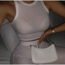 Load image into Gallery viewer, Casual Women Sportwear Two Piece Sets 2021 Summer Solid Tank Top And Long Pants Matching Set Ladies Sexy Fitness Soft Outfits