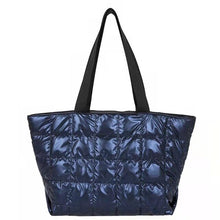 Load image into Gallery viewer, Casual para baixo algodão sacos de ombro das mulheres bolsas de designer de náilon senhoras grande capacidade espaço almofada al