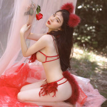 Load image into Gallery viewer, Cat woman costume bra Kawaii cosplay sexy cat girl outfit erotic seduction couple sexual lingerie set porno costumes 2021