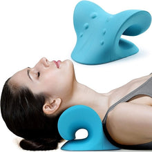 Load image into Gallery viewer, Cervical Spine Stretch Gravity Muscle Relaxation Traction Chiropractic Pillow Shoulder Massage Relieve Pain Spine Correction