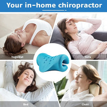 Load image into Gallery viewer, Cervical Spine Stretch Gravity Muscle Relaxation Traction Chiropractic Pillow Shoulder Massage Relieve Pain Spine Correction