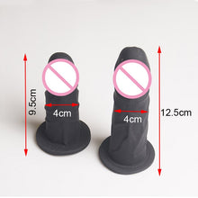 Load image into Gallery viewer, Chastity Belt Panties,Strapon Detachable Silicone Butt Plug Dildo, Leather Strap on Harness,BDSM Sexy Lingerie