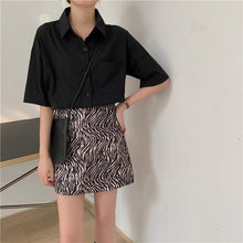 Load image into Gallery viewer, Chic Women Solid Shirt Office Ladies Casual Tops And Shirts Female Korean Long Sleeves Blouses Pocket