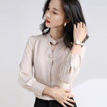 Load image into Gallery viewer, Chiffon Blouse Women 2021 Summer Chiffon Shirts Blouse Tops Fashion Casual  plus size short  sleeve Blouses Light and breathable