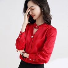 Load image into Gallery viewer, Chiffon Blouse Women 2021 Summer Chiffon Shirts Blouse Tops Fashion Casual  plus size short  sleeve Blouses Light and breathable