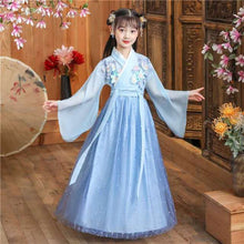 Load image into Gallery viewer, Children Fairy Chinese Style Spring and Summer Ancient Performance Clothing for Kids Cosplay Traditional Dresses Hanfu Clothes