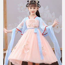 Load image into Gallery viewer, Children Fairy Chinese Style Spring and Summer Ancient Performance Clothing for Kids Cosplay Traditional Dresses Hanfu Clothes