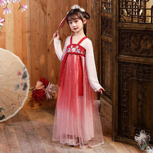 Load image into Gallery viewer, Children Fairy Chinese Style Spring and Summer Ancient Performance Clothing for Kids Cosplay Traditional Dresses Hanfu Clothes