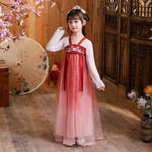 Load image into Gallery viewer, Children Fairy Chinese Style Spring and Summer Ancient Performance Clothing for Kids Cosplay Traditional Dresses Hanfu Clothes