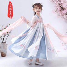 Load image into Gallery viewer, Children Top + Skirt Hanfu Oriental Chinese Style Retro Hanfu Cosplay Kids Tang Suit Princess Traditional Chinese Girl Dress