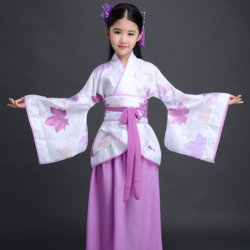 Chinese Costume Ladies Vintage Girls Festival Clothing Women Chinese Robes Dance Outfit Children Cosplay Costume Hanfu Dress Kid