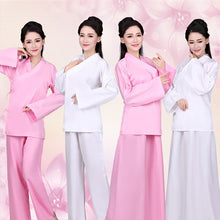 Load image into Gallery viewer, Chinese Folk National Hanfu Outfit Night Suits For Women Sleepwear Two Piece Set Tops Skirt Pants Pajamas Tang Dynasty Costume