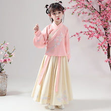Load image into Gallery viewer, Chinese Girls Hanfu Dress Lovely Kids Photography Christmas Vintage Children Ancient Fairy Princess Photo Shoot Cosplay Gowns