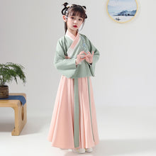 Load image into Gallery viewer, Chinese Girls Hanfu Dress Lovely Kids Photography Christmas Vintage Children Ancient Fairy Princess Photo Shoot Cosplay Gowns