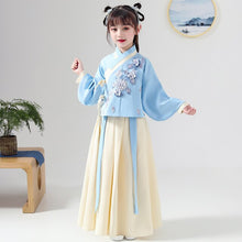 Load image into Gallery viewer, Chinese Girls Hanfu Dress Lovely Kids Photography Christmas Vintage Children Ancient Fairy Princess Photo Shoot Cosplay Gowns