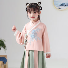 Load image into Gallery viewer, Chinese Girls Hanfu Dress Lovely Kids Photography Christmas Vintage Children Ancient Fairy Princess Photo Shoot Cosplay Gowns