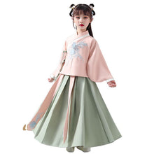 Load image into Gallery viewer, Chinese Girls Hanfu Dress Lovely Kids Photography Christmas Vintage Children Ancient Fairy Princess Photo Shoot Cosplay Gowns